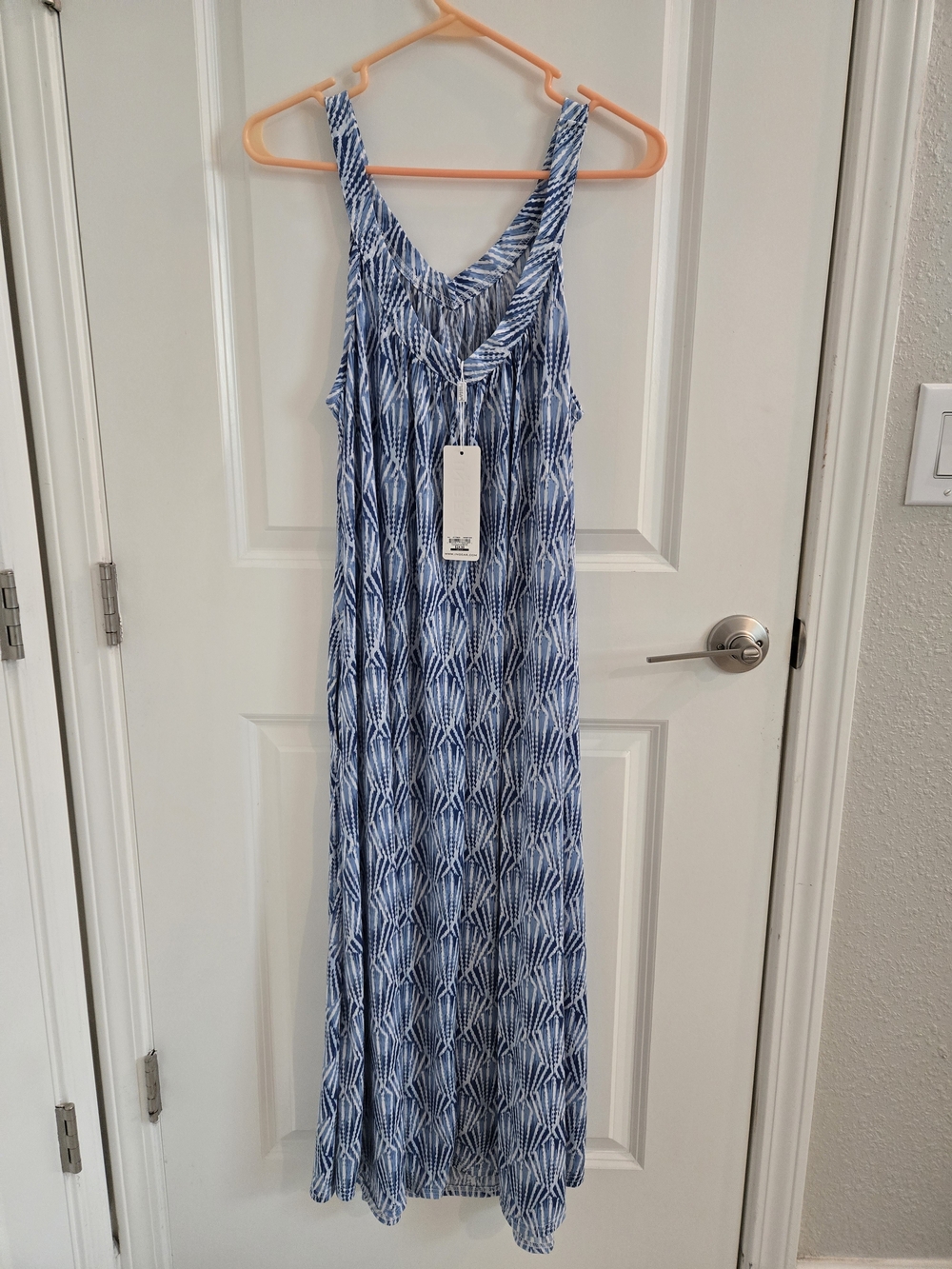 Ingear Blue Geometric One Size Maxi Dress